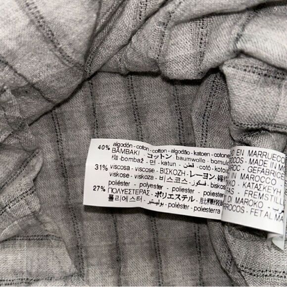 Zara Girls Gray Button Down Shirt(Size Size 8-9) - Picture 3 of 4